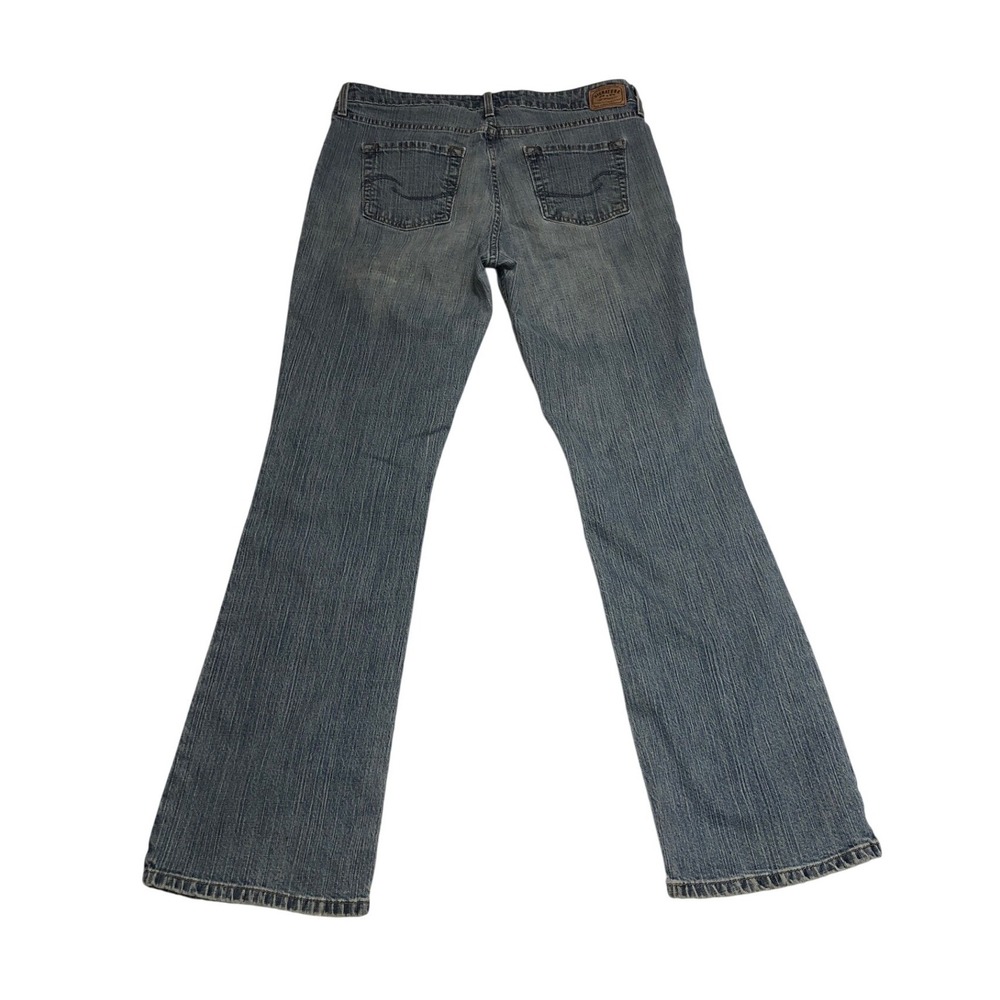 Signature Levi Strauss Womens 12 Long Low Rise Bootcut Jeans Medium Wash Blue - Picture 2 of 9